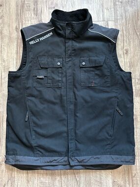 Helly Hansen workwear mens Black Insulated sherpa lined Utility Vest
